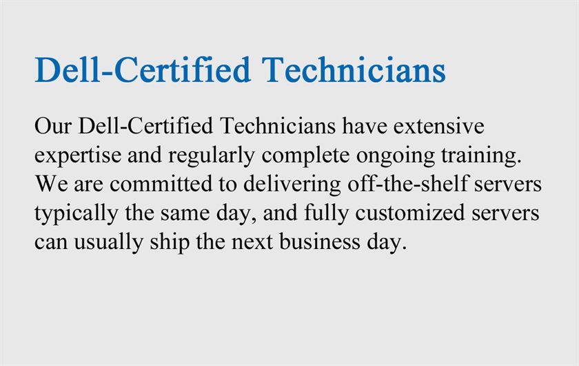 Dell-Certified Technicans